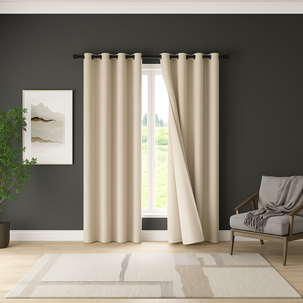 Grommet Blackout Curtains (Set of 2)