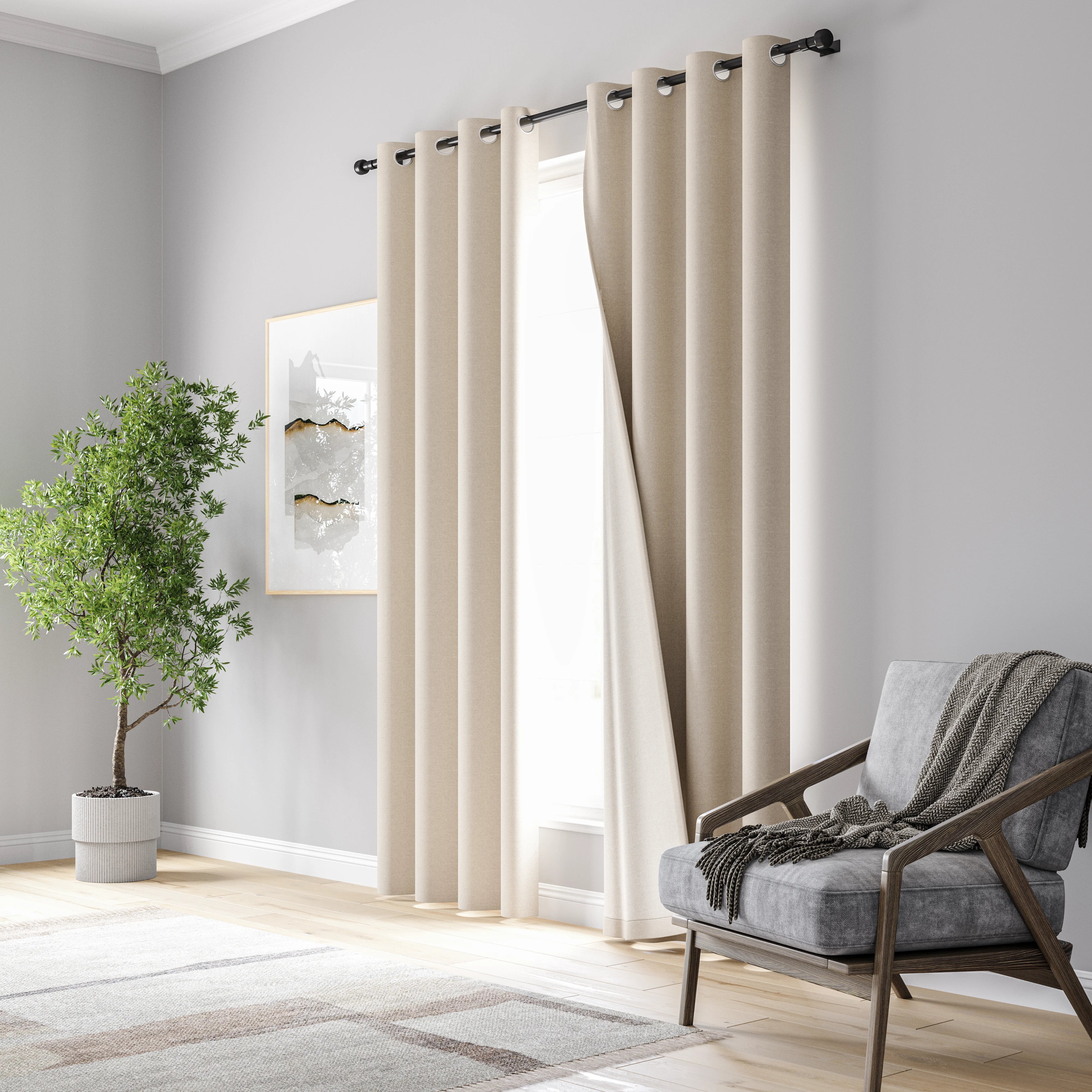 Grommet Blackout Curtains (Set of 2)