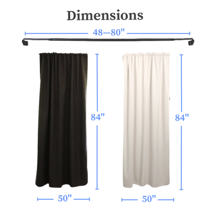 Sleepout® Blackout Curtains and Rod