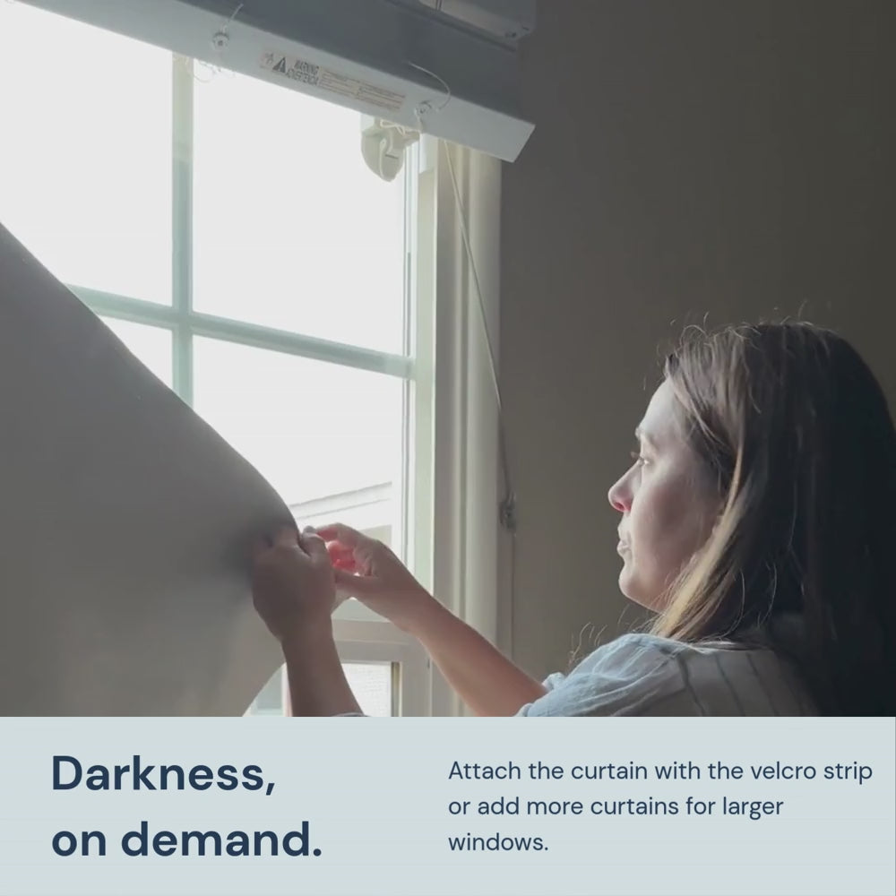 Load video: Sleepout® Portable Blackout Curtain 3.0