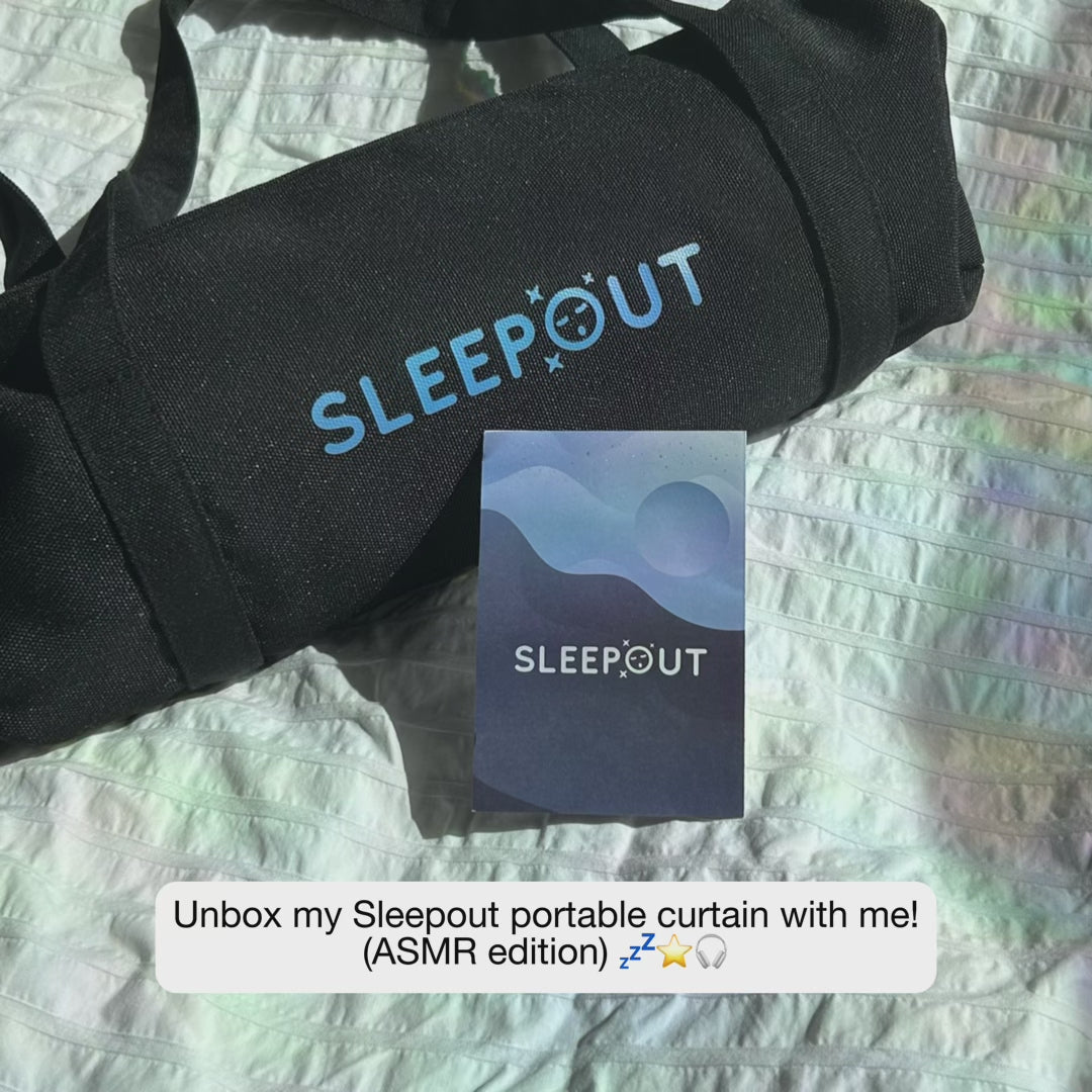 Load video: Sleepout® Portable Blackout Curtain 2.0
